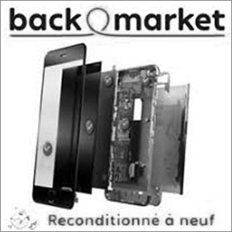 Logo backMarket et un téléphone