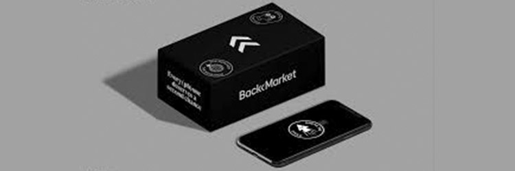A black box with the BackMarket logo